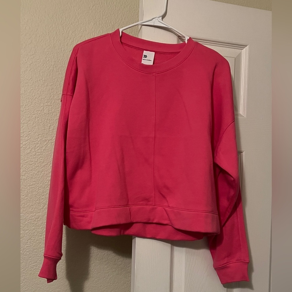 All in motion cropped sweatshirt